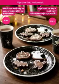 Pepco leták týden 43 Strana 6: Papírové talířky s motivem halloweenských pavučin €22,00