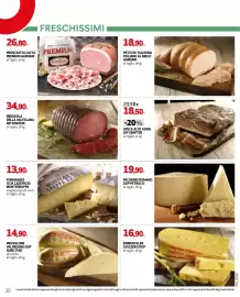Volantino Extracoop Pagina 20: Formaggio 15.18 Caseificio Montegrappa €13,90, Speck Alto Adige IGP Senfter €18,50