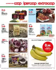 Volantino Extracoop Pagina 21: Mandorle italiane origine coop €4,48, Banane Origine Coop €0,98