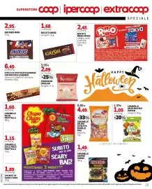 Volantino Extracoop Pagina 23: Biscotti Grisbi €1,69, Stecca di cioccolato gianduia con nocciole Zanzibar Sperlari €6,49