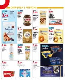 Volantino Extracoop Pagina 6: Nutella Ferrero €5,99, Crostatine al cacao Mulino Bianco €1,00