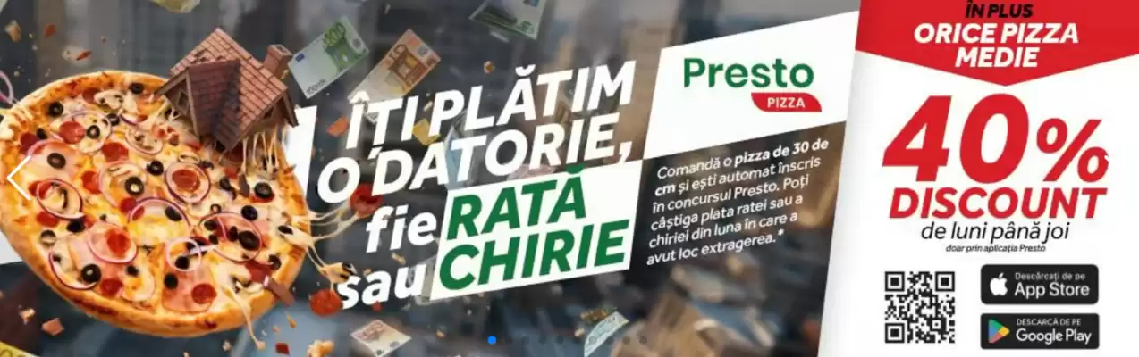 Presto Pizza (valid până la 25-10)