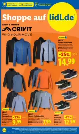 Lidl Prospekt woche 44 Seite 10: CRIVIT Thermo-Funktionsshirt €7,99, CRIVIT Thermo-Sweatpullover €9,99