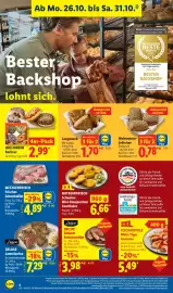 Lidl Prospekt woche 44 Seite 14: Weltmeister-brötchen €0,78, Laugeneck €1,70