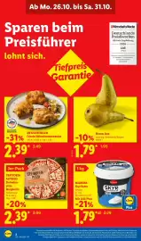 Lidl Prospekt woche 44 Seite 2: TRATTORIA ALFREDO Steinofen-pizza Margherita €2,39, MILBONA Skyr Natur €1,79