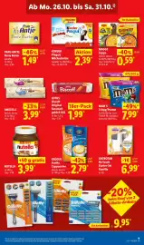 Lidl Prospekt woche 44 Seite 23: KRÜGER Family Cappuccino €2,79, Kinder Pinguil/Milchschneite €2,39