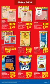 Lidl Prospekt woche 44 Seite 25: DULANO Delikatess Schinkenwürfel XXL €1,99, MILBONA Joghurt Griechischer Art XXL €2,15