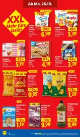 Lidl Prospekt woche 44 Seite 28: Hanuta Minis €4,19, Kinder Schoko-Bons XXL €6,99