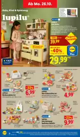 Lidl Prospekt woche 44 Seite 38: LUPILU Holz-Spielzeug/Kaufladen-Zubehör €9,99, LUPILU Küchenzubehör-Set €6,99