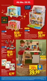 Lidl Prospekt woche 44 Seite 39: LUPILU Holz-Werkbank €39,99, LUPILU Puppenhaus €39,99