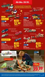 Lidl Prospekt woche 44 Seite 41: LUPILU Elektrischer Zug €9,99, LUPILU Spiel-Fahrzeug €6,99