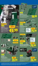 Lidl Prospekt woche 44 Seite 47: PARKSIDE Akku 20 V/4 Ah + Ladegerät 4,5 A €26,99, PARKSIDE Druckluft-Werkzeugset €79,99
