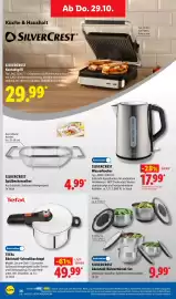 Lidl Prospekt woche 44 Seite 50: TEFAL Edelstahl-Schnellkochtopf €49,99, SILVERCREST Edelstahl-Rührschüssel-Set €9,99