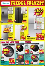 JB Hi-Fi catalogue Page 11: 541 Litre PureFlat Side By Side Fridge €999,00, Hisense 326 Litre Top Mount Fridge €599,00