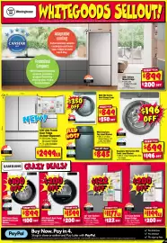 JB Hi-Fi catalogue Page 13: 427 Litre Bottom Mount Fridge €1.199,00, EasyCare 500 Series 9KG Front Load Washer €699,00