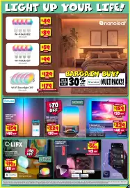 JB Hi-Fi catalogue Page 11: Floodlight Bulb 1600LM E27 €56,00, TV Backlight 3S Immersion Kit (Matter) €159,00
