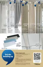 JYSK tilbudsavis Side 23: IDSE gardin €125,00, GNIST nervøs velour €50,00