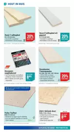 Pontmeyer folder Pagina 4: Hollands Hout OSB 3 €8,50, MPS Decoupeer zaagbladenset €8,95