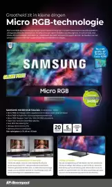 EP Beerepoot folder Pagina 2: Grootheid zit in kleine dingen Micro RGB-technologie Met 's werelds eerste