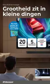 EP Beerepoot folder Pagina 4: Micro RGB-technologie: Grootheid zit in kleine dingen Nu met gratis 32" smart tv t.w.v. €299