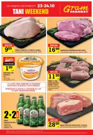 Gram Market gazetka tydzień 43 Strona 2: Karkówka wieprzowa bez kości €16,99, Mięso z uda kurczaka bez skóry i kości €11,99