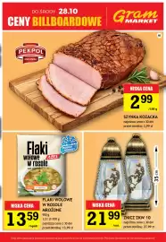Gram Market gazetka tydzień 43 Strona 3: Znicz Zkw 10 €21,99, Flaki wołowe w rosole mrożone Abel €13,59
