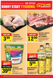 Gram Market gazetka tydzień 43 Strona 4: Olej rzepakowy Beskidzki €5,99, Boczek surowy wieprzowy bez żeberek €12,99