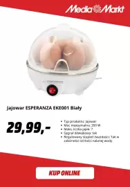 Media Markt gazetka tydzień 43 Strona 4: Jajowar Esperanza EKE001 biały €29,99