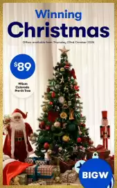 BIG W catalogue Page 1: Colorado Pre-lit Tree €89,00