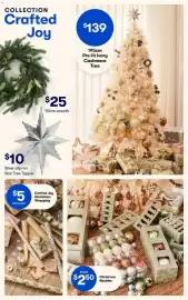 BIG W catalogue Page 12: Christmas Baubles €250,00, Crafted Joy Christmas Wrapping €5,00