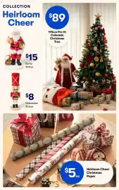 BIG W catalogue Page 9: Nutcracker Statue €8,00, Colorado Christmas Tree €89,00