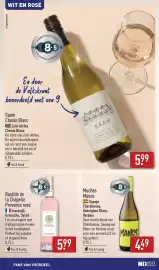 ALDI folder | Wijn Pagina 16: Muchas Manos €4,49, Saam Chenin Blanc €5,99