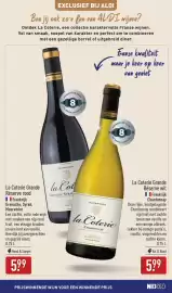 ALDI folder | Wijn Pagina 3: La Coterie Grande Réserve rood €5,99, La Coterie Grande Réserve wit €5,99