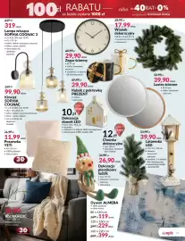 Agata Meble gazetka Strona 3: 439 zł 100zł zł RABATU 319 zł/szt. Lampa wisząca SOPHIA COGNAC 3 • 3 x E14 LED max 10 W • 41 x