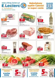 E.Leclerc gazetka | Elblag Strona 1: Jaja z wolnego wybiegu kl. l Czachorowski €7,99, Masło Mlekovita Osełka Ekstra €6,99