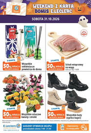 E.Leclerc gazetka | Gdansk Przymorze Strona 4: Wszystkie buty (oprócz kapci), Schab wieprzowy na wagę €19,99