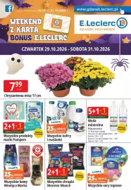 E.Leclerc gazetka | Gdansk Przymorze Strona 1: Chryzantema misa 17 cm €7,99, Wszystkie kefiry i maślanki