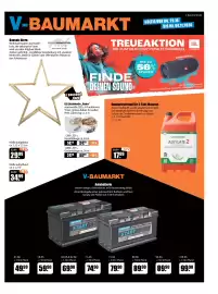 V Baumarkt Prospekt woche 44 Seite 1: Sonderkraftstoff für 2-Takt-Motoren €17,99, LED Lichterkette „Snake“ €14,99