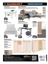 V Baumarkt Prospekt woche 44 Seite 8: Gaming Schreibtisch €99,90, Kompaktgarderobe Simple €199,00