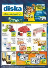 Diska Prospekt Seite 1: EDEKA Herzstücke Beste Lese Tafeltrauben Mix €1,99, Dr. Oetker Ristorante Pizza oder Piccola €1,79