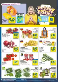 Diska Prospekt Seite 4: Granatapfel €1,00, EDEKA Herzstücke Salatrio mit Wurzelballen €1,29