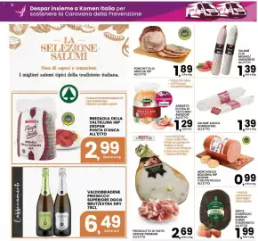 Volantino Interspar Pagina 11: Mortadella Bologna IGP Despar con pistacchi all'etto €0,99, Salame Clai Milano/Ungherese €1,39