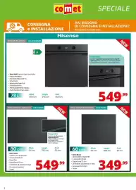 Volantino Comet Pagina 2: Piastra di cottura a induzione €349,99, Forno Multifunzione BI64226EPMB €549,99