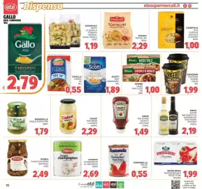 Volantino Eté Pagina 18: Divella farina tipo 00 €0,55, Pagani Tortellini €2,29
