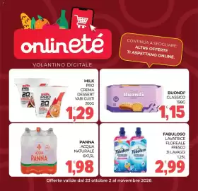 Volantino Eté Pagina 25: Milk Pro high protein crema dessert €1,29, Buondi' classico €1,15