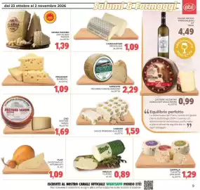 Volantino Eté Pagina 9: Moscato pecorino monte marzano €2,29, Cademartori provolone €1,09
