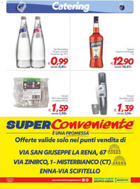 Volantino Iper Super Conveniente Pagina 4: San Benedetto Acqua naturale/frizzante vap €0,99, Verigiò Bicchieri cristal €1,39