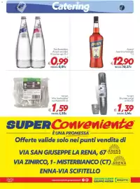 Volantino Iper Super Conveniente Pagina 4: San Benedetto Acqua naturale/frizzante vap €0,99, Verigiò Bicchieri cristal €1,39