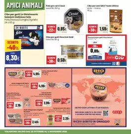 Volantino Coop Trentino Pagina 14: Cibo per gatti Gourmet Gold €0,59, Patè per cani Cesar €0,85