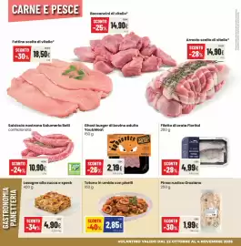 Volantino Coop Trentino Pagina 3: Ghost burger di bovino adulto You&Meat €2,19, Totano in umido con piselli €2,85